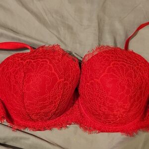 Victoria's Secret Red Lace Underwire Bra